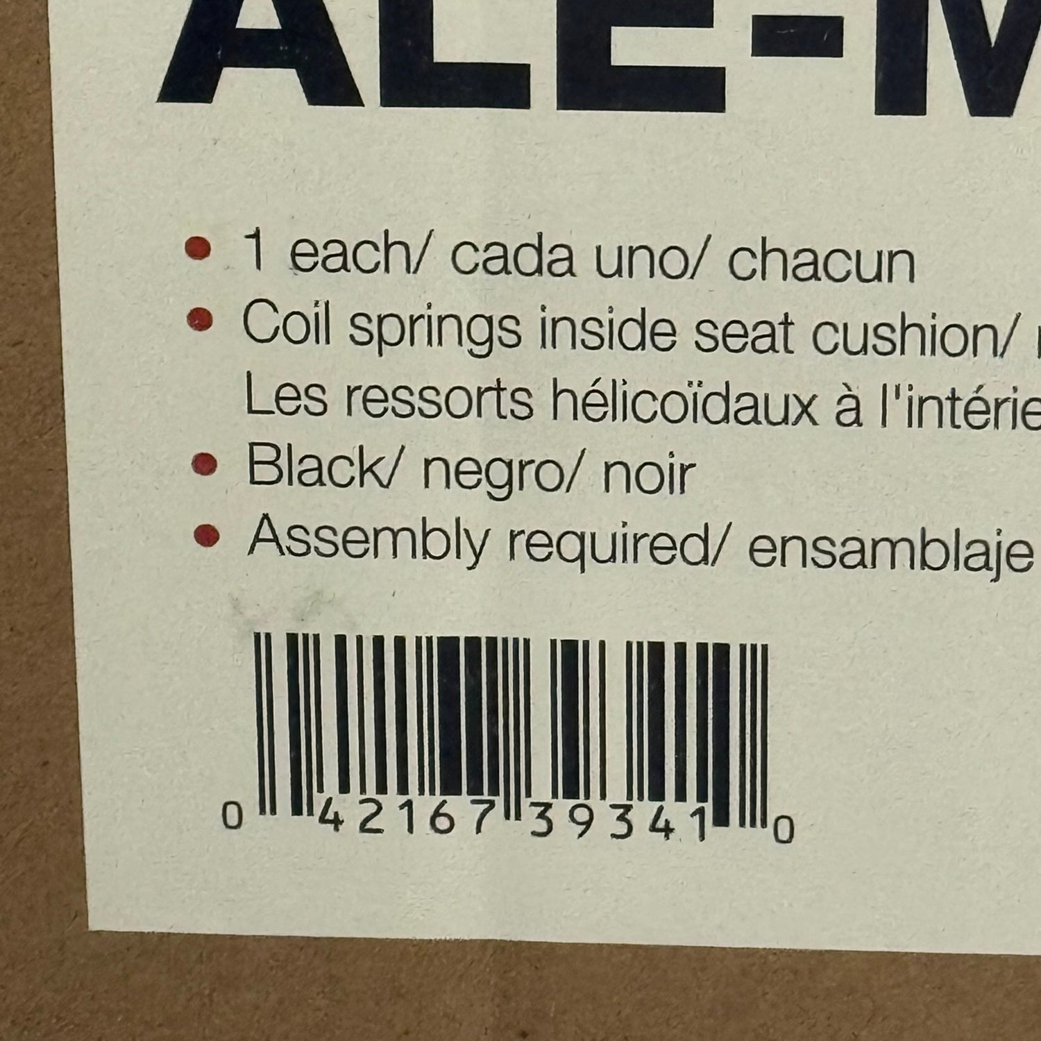 ALERA ALEMS4419 Maxxis Series Big/Tall Bonded Leather Chair - Black/Chrome Sz 32.7"Dx30.51"Wx48.2"H, Black