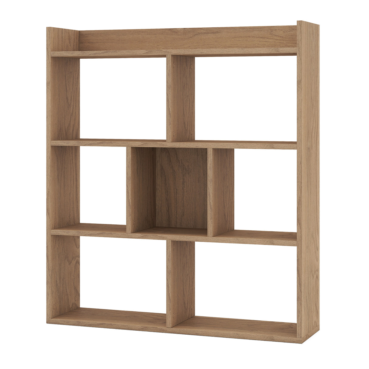 7 Cubes Open-back Bookshelf with Anti-Toppling Devices