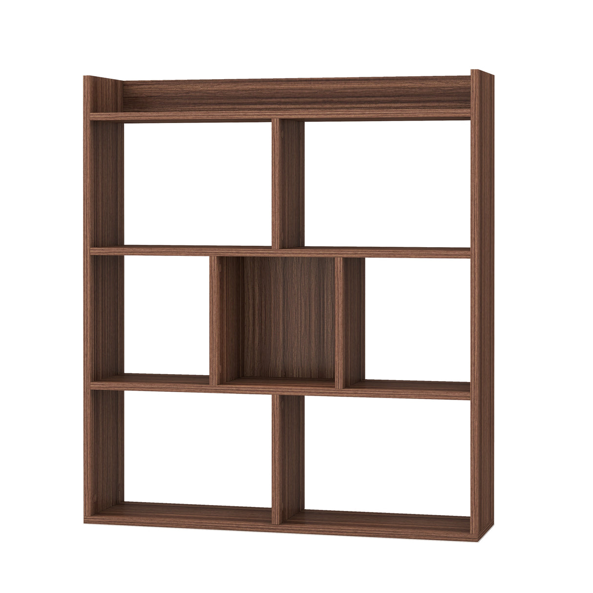 7 Cubes Open-back Bookshelf with Anti-Toppling Devices