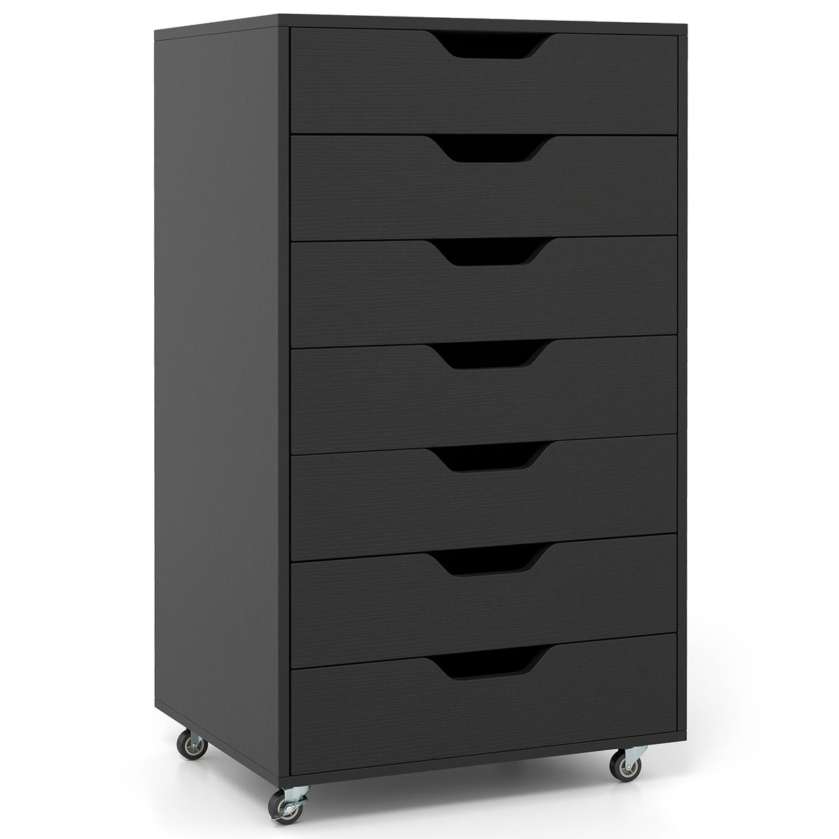 7-Drawer Chest Storage Dresser Floor Cabinet Organizer with Wheels