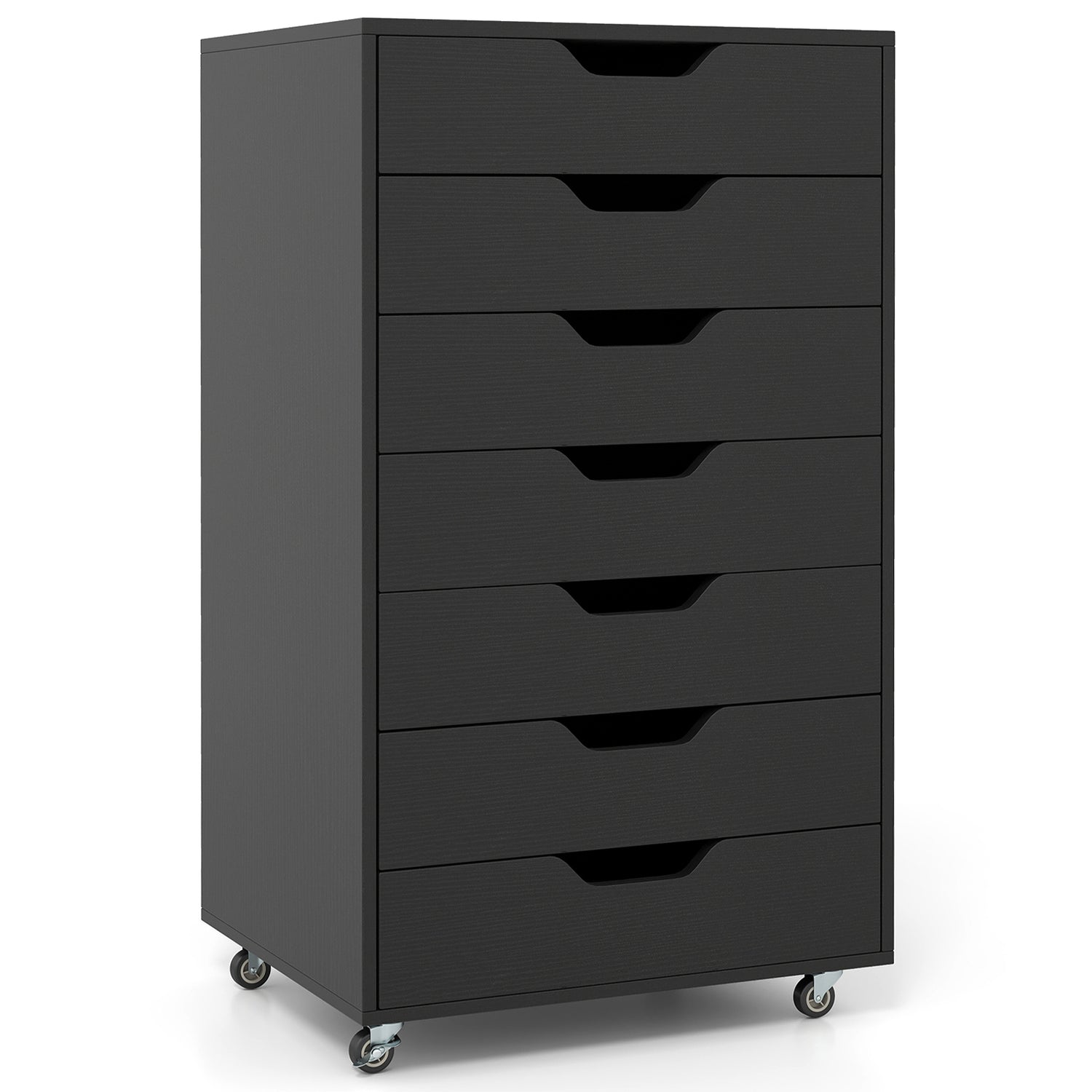7-Drawer Chest Storage Dresser Floor Cabinet Organizer with Wheels