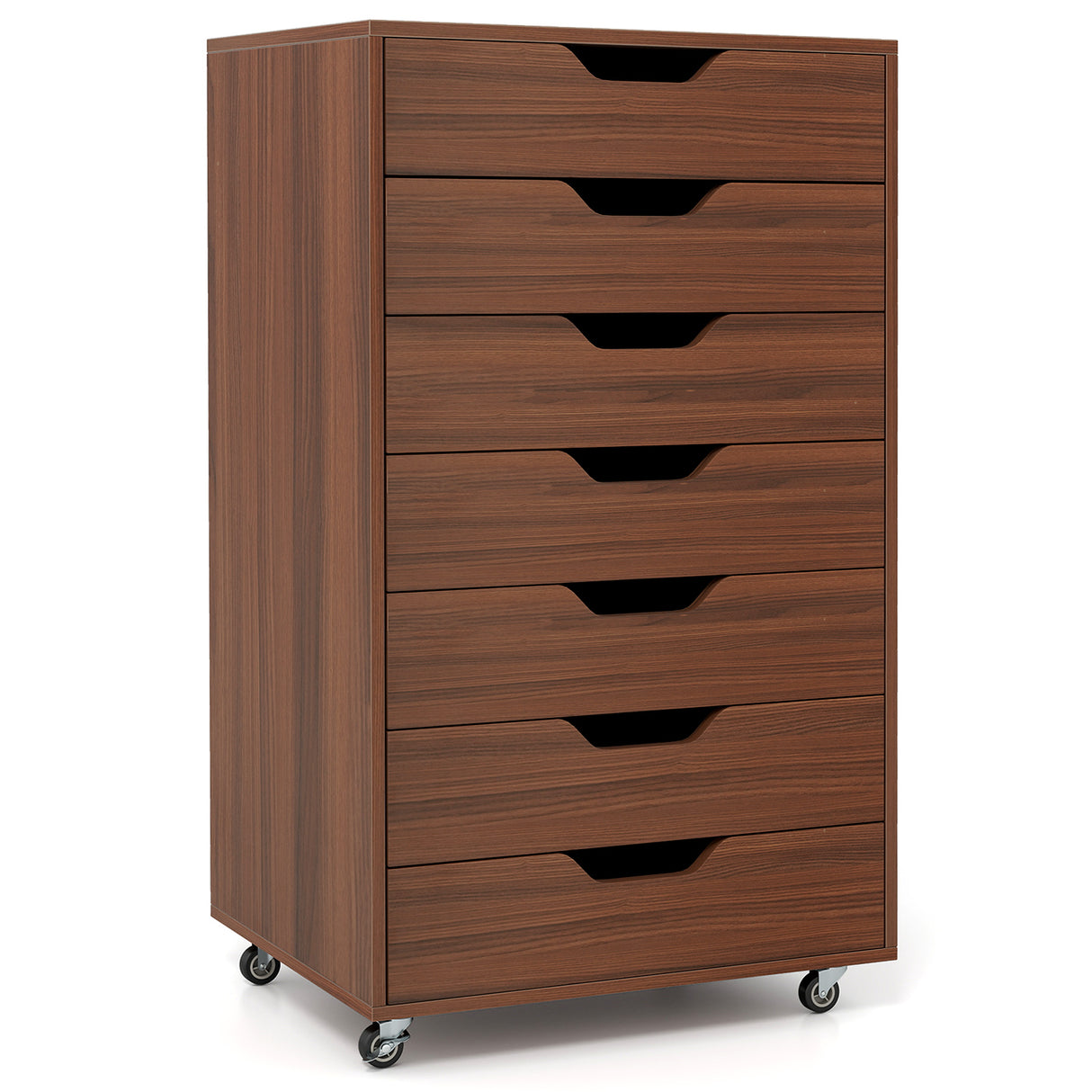 7-Drawer Chest Storage Dresser Floor Cabinet Organizer with Wheels
