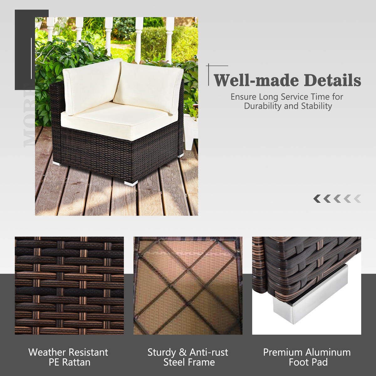 7 Pieces Patio Furniture Set with 35 Inches 50000 BTU Propane Gas Fire Pit Table and Waterproof Cover for Firpit