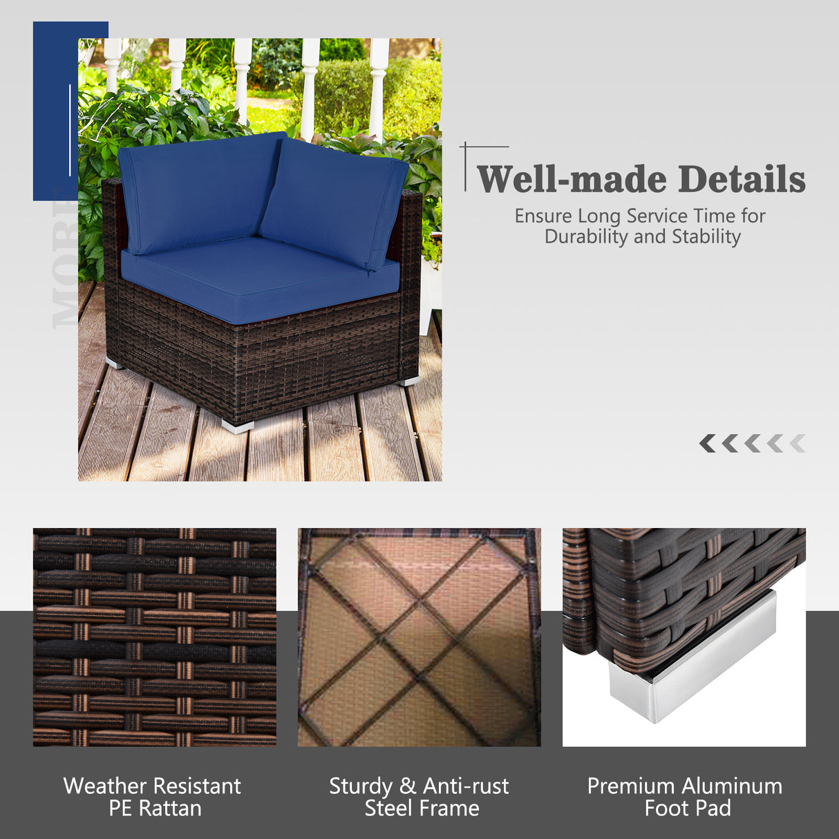 7 Pieces Patio Furniture Set with 35 Inches 50000 BTU Propane Gas Fire Pit Table and Waterproof Cover for Firpit