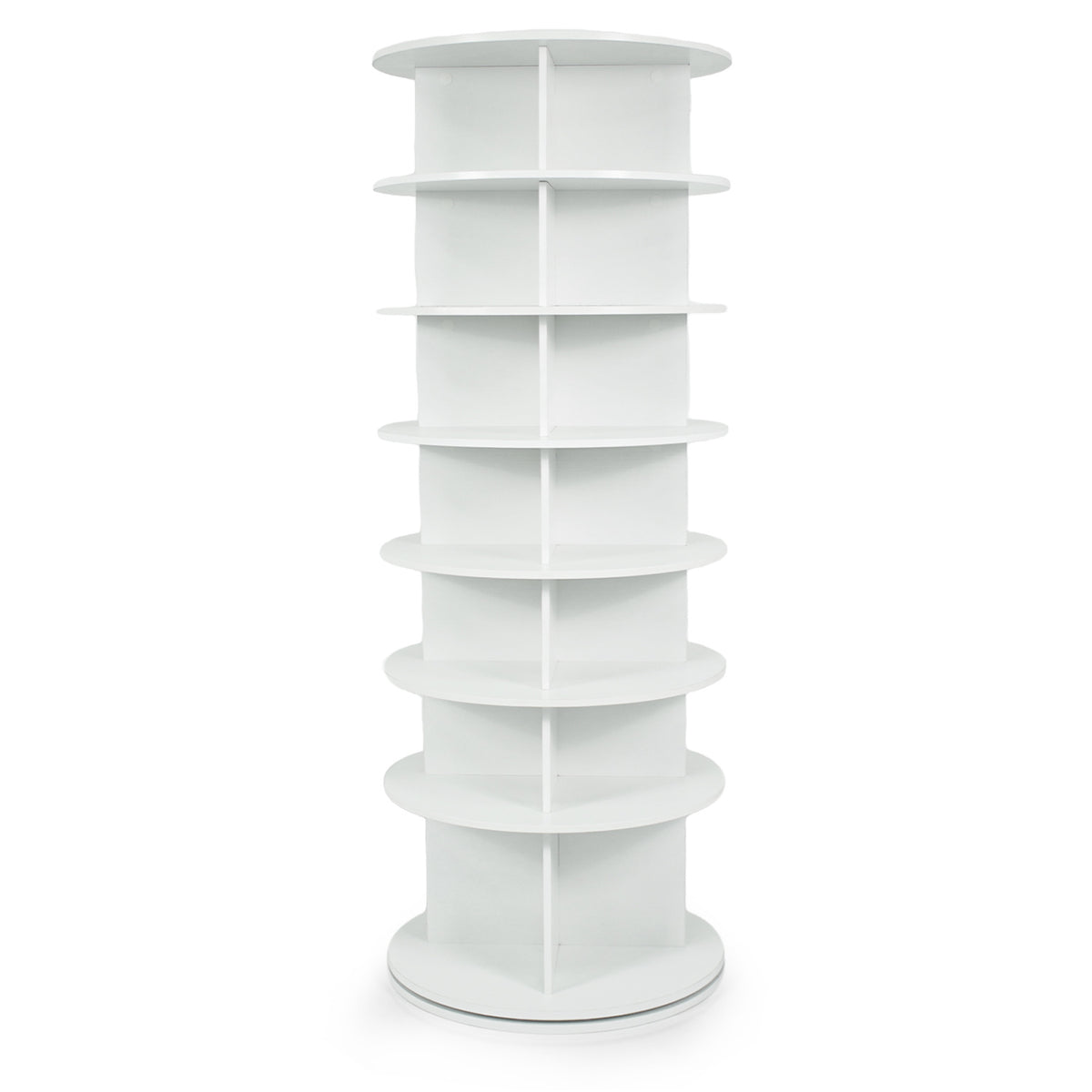 7-Tier Rotating Shoe Rack Tower Freestanding Spinning Shoe Organizer