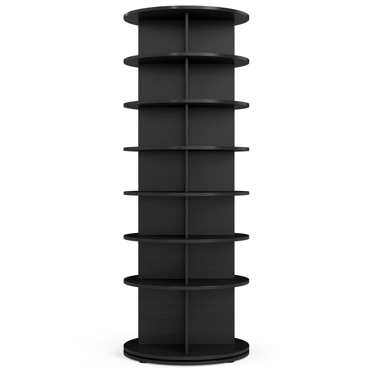 7-Tier Rotating Shoe Rack Tower Freestanding Spinning Shoe Organizer