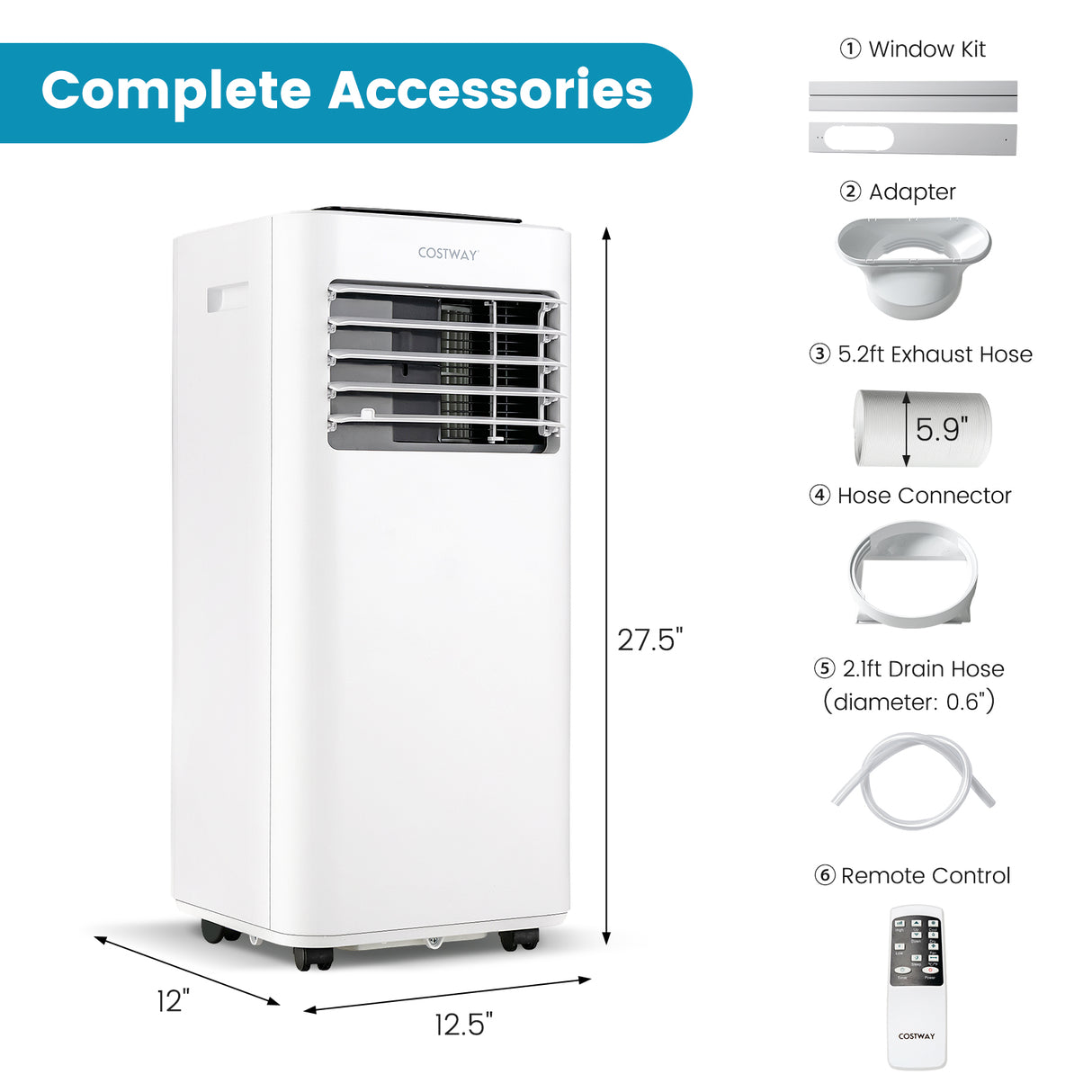 10000 BTU Portable Air Conditioner with Sleep Mode
