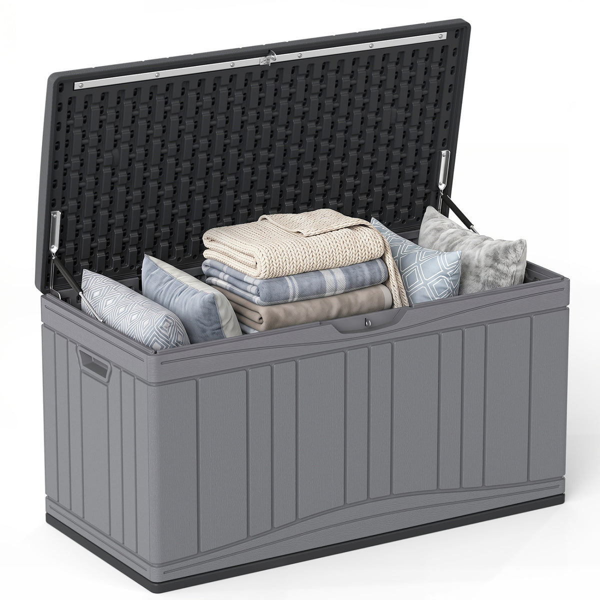 Outdoor Deck Box with Lockable Lid for Garden Tools Cushions
