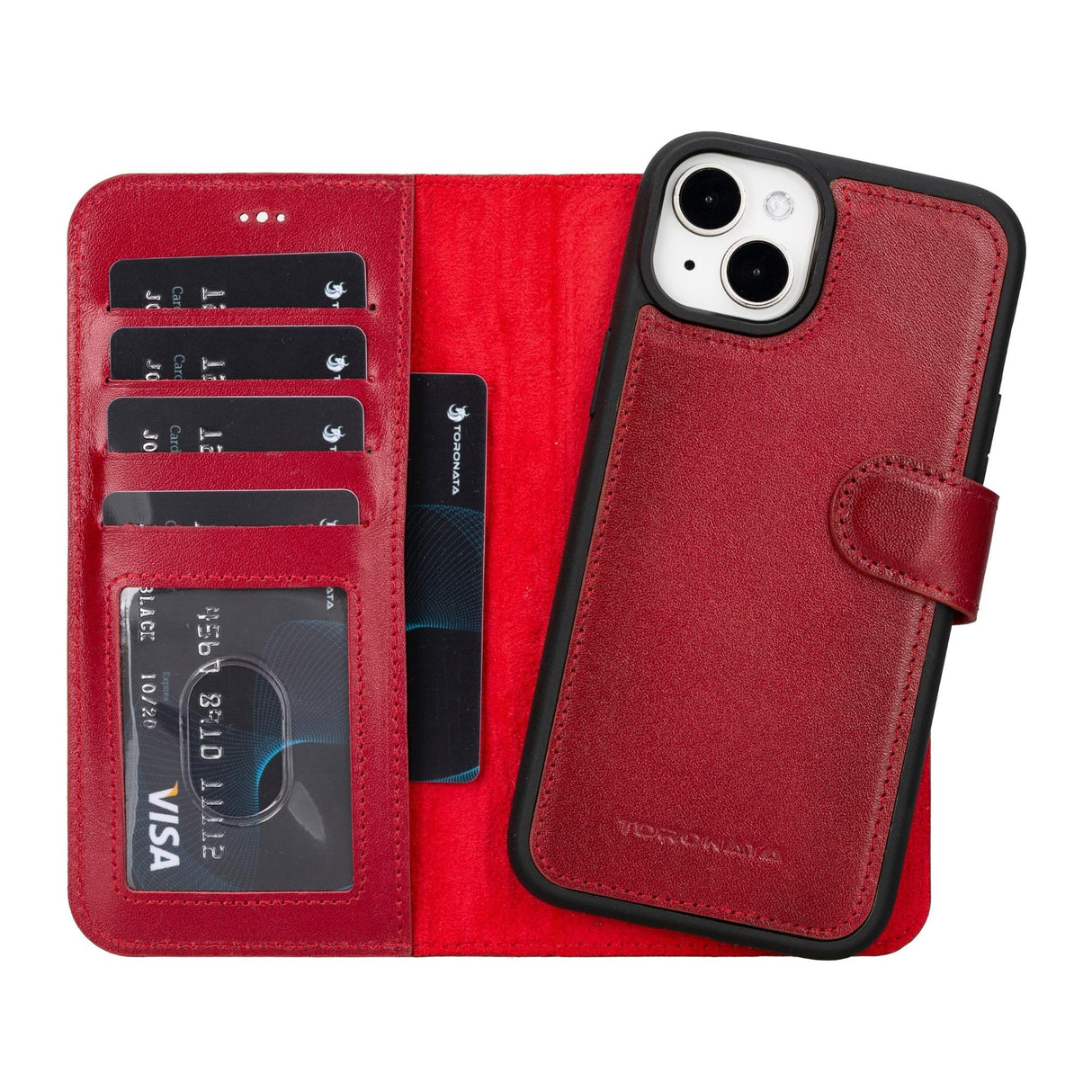 Casper iPhone 14 Series Detachable Leather Wallet Case