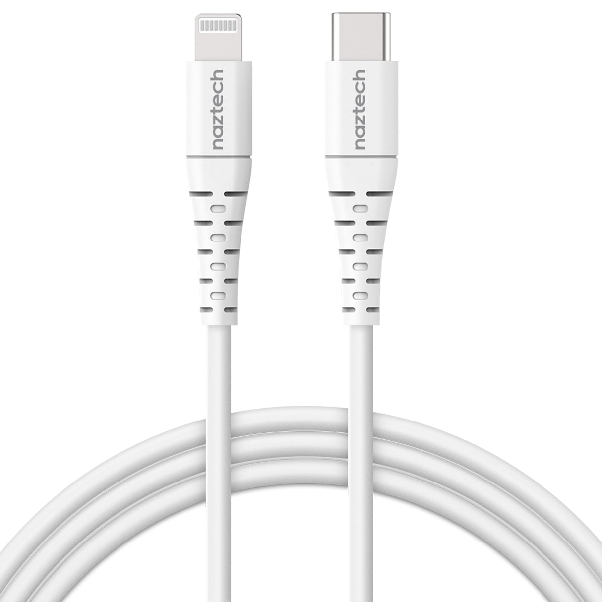 Naztech PD MFI Lightning to USB-C Cable 6ft White