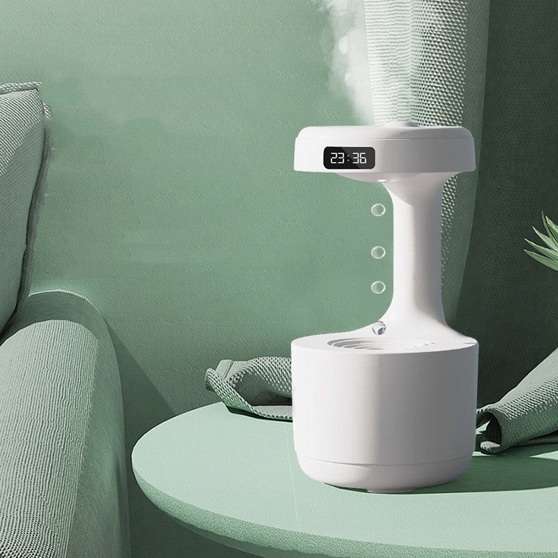 Anti-Gravity Humidifier with Clock Aroma Diffuser