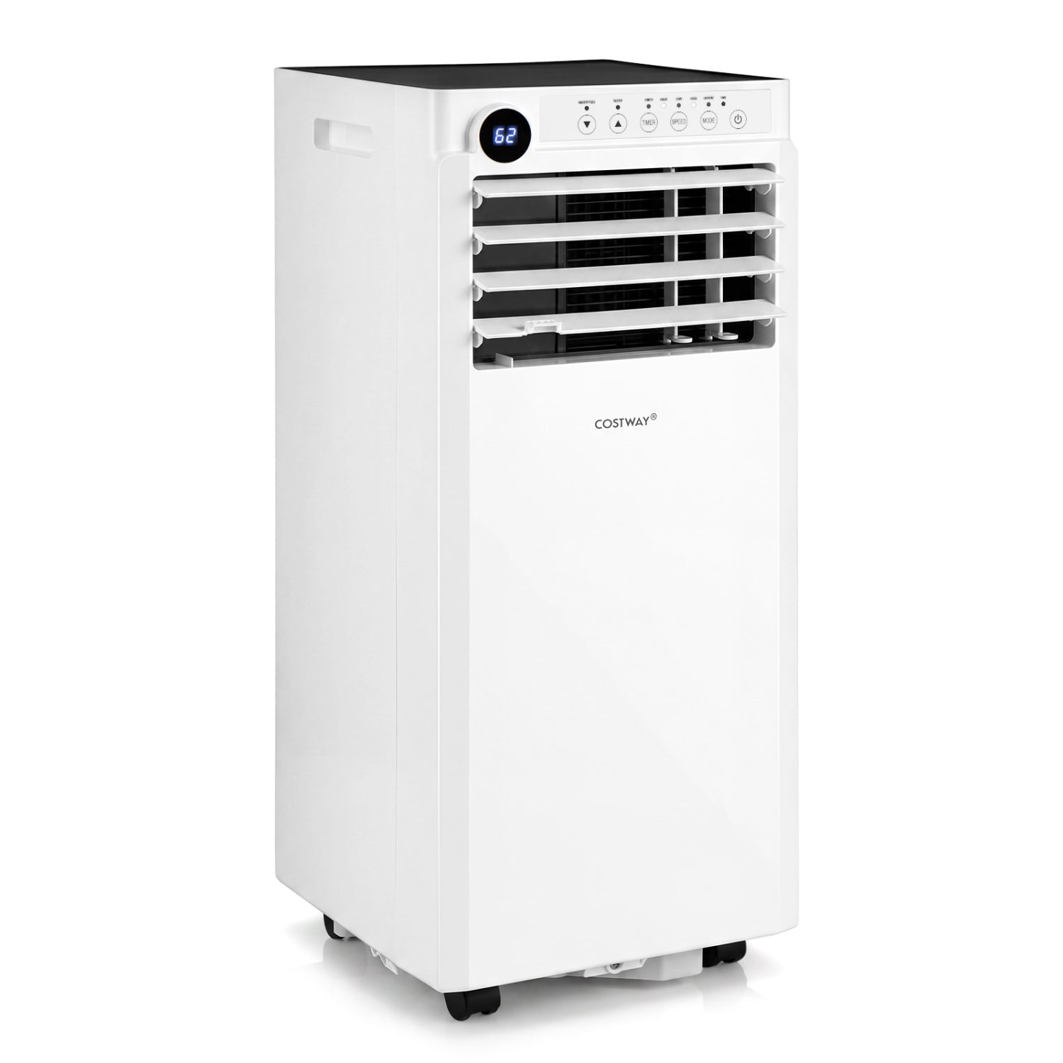 9000 BTU Portable Air Conditioner with Dehumidifier and 24H Timer-White