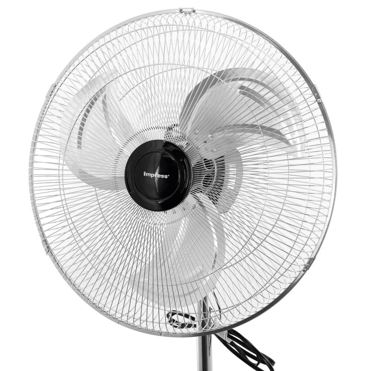 Impress 18-Inch 2-in-1 Chrome Hi-Speed Industrial Oscillating Fan
