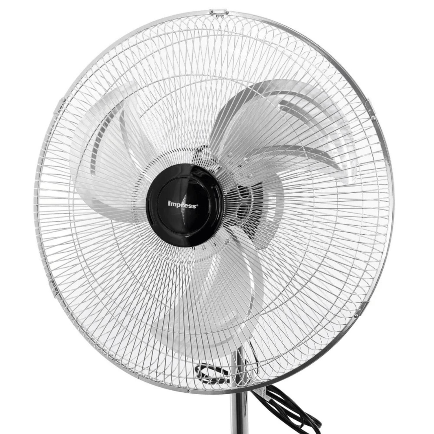 Impress 18-Inch 2-in-1 Chrome Hi-Speed Industrial Oscillating Fan