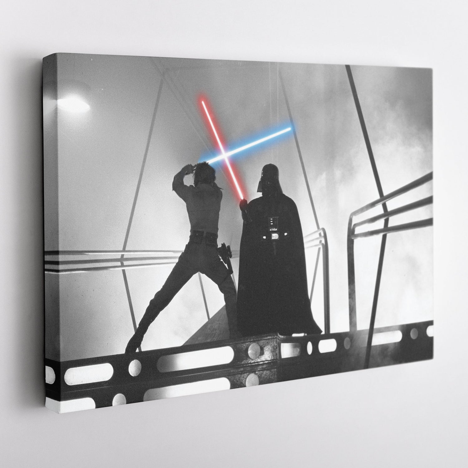 Star Wars - Darth Vader vs Luke Skywalker Fight Canvas Wall Art Decor