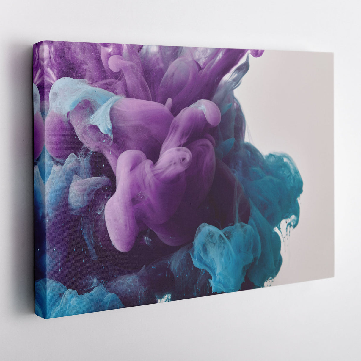 Abstract Cloud Canvas Art - Colorful Framed Wall Decor