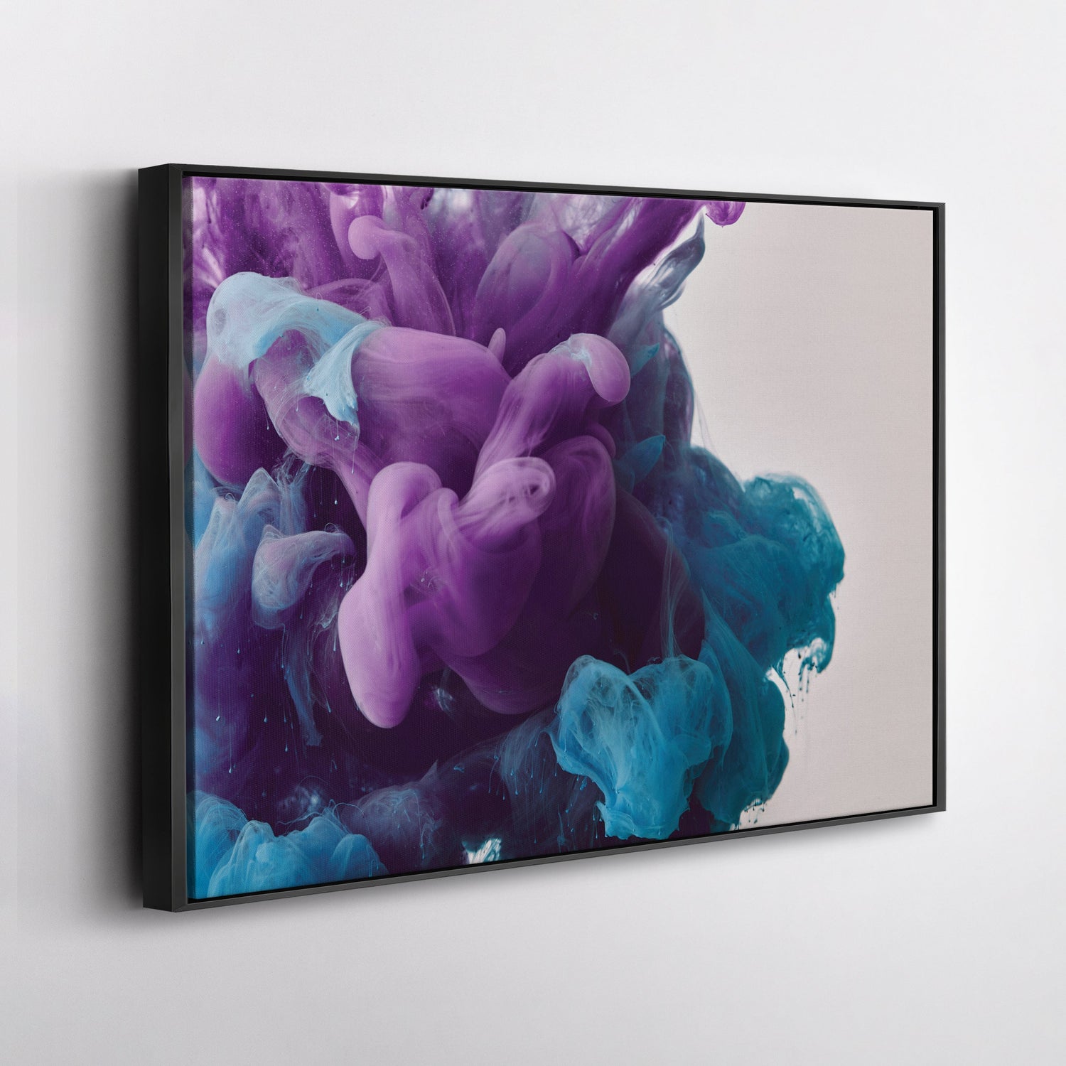 Abstract Cloud Canvas Art - Colorful Framed Wall Decor