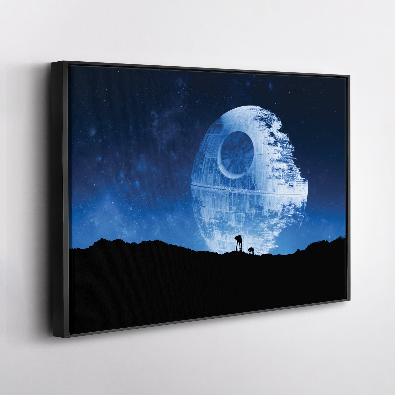 Death Star Poster Star Wars Movie Canvas Wall Art Decor - Galactic Wall Art