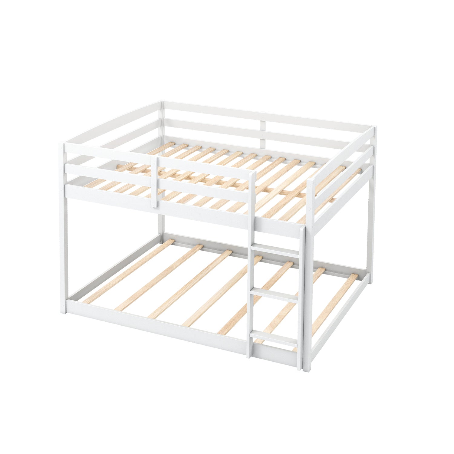 Full Over Full Bunk Bed Low-to-ground Bunk Bed