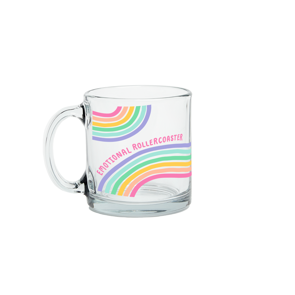 Emotional Rollercoaster Glass Mug