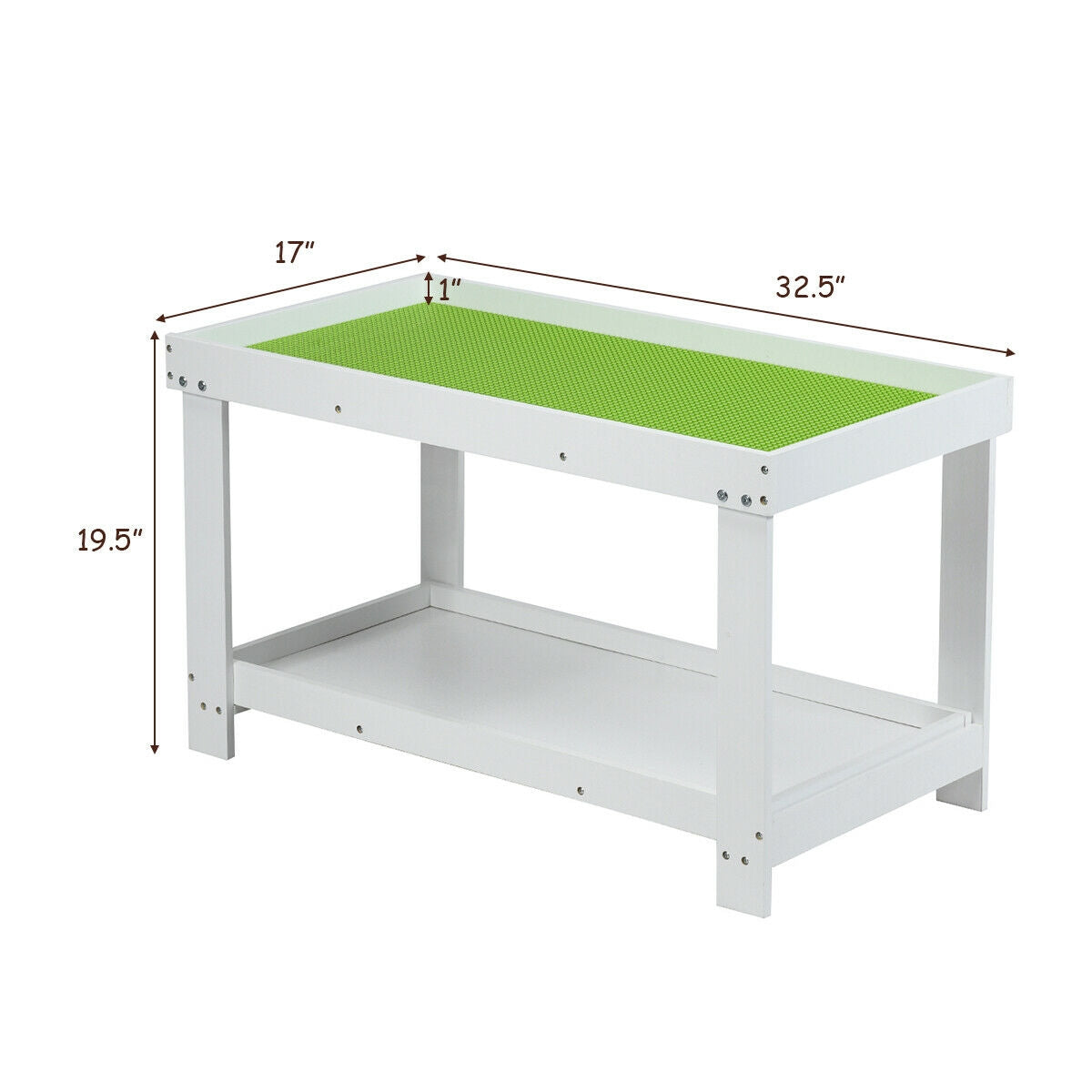 Solid Multifunctional Wood Kids Activity Play Table