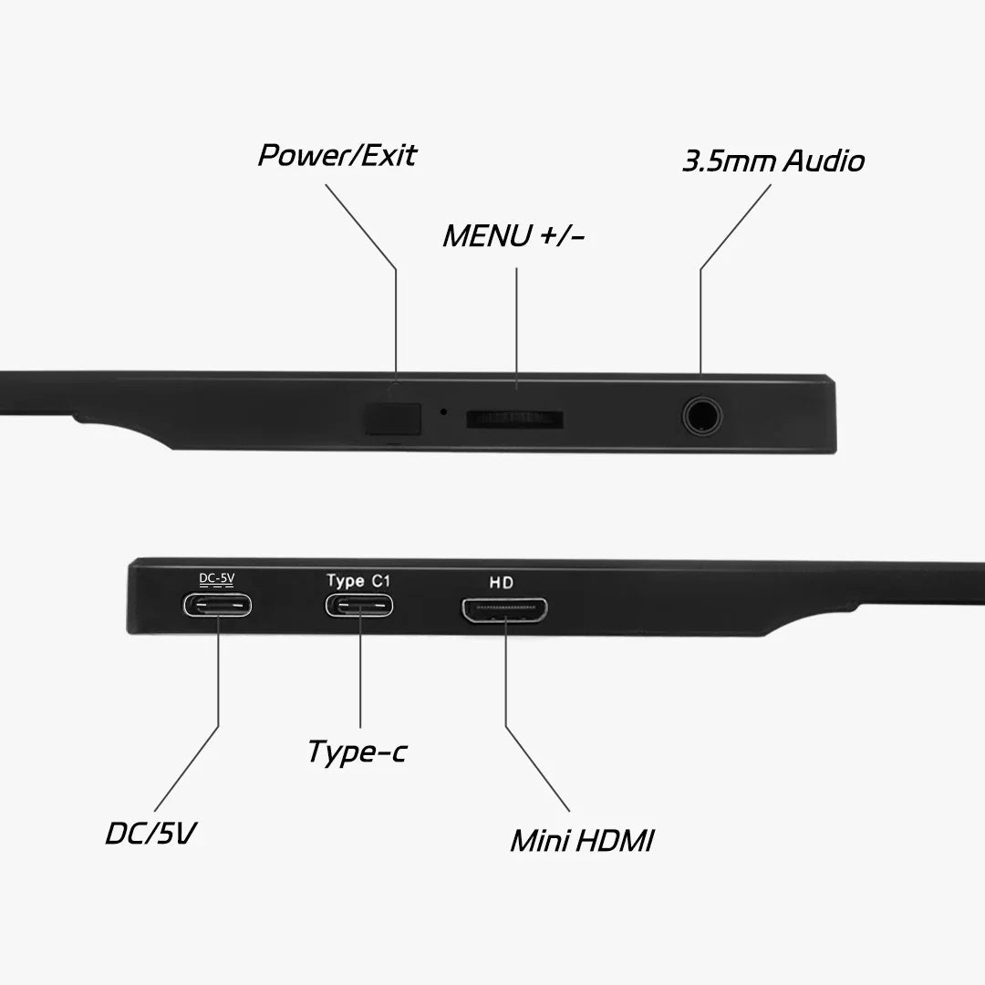 ReHisk RE-15.6TT - Touch Screen Portable Monitor FHD 1080P
