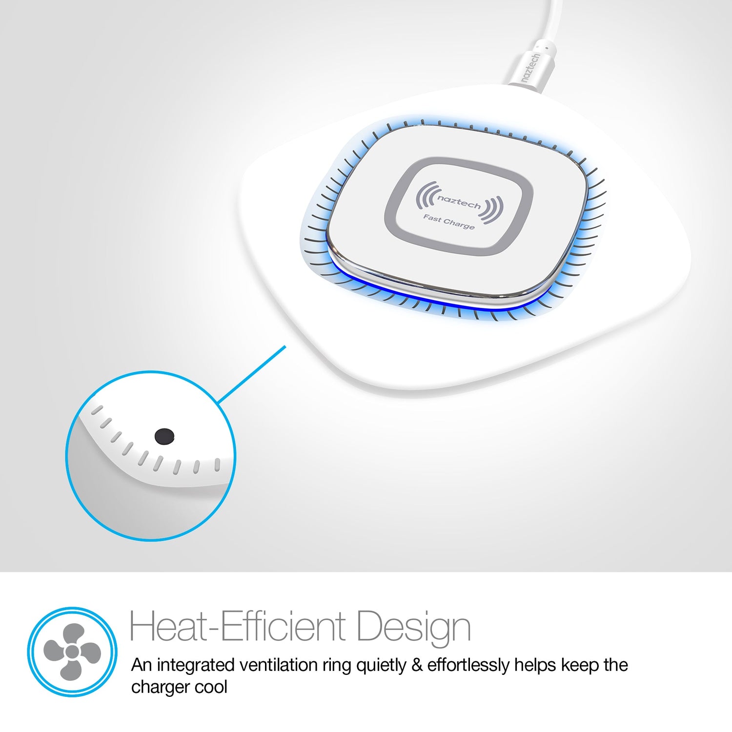 Naztech Power Pad Qi Wireless Fast Charger