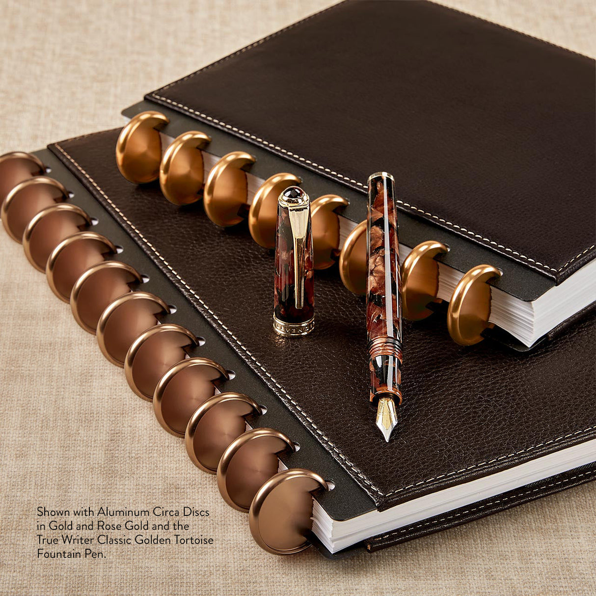 True Writer Classic Golden Dark Tortoise Fountain Pen