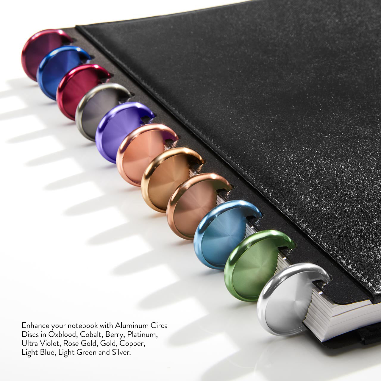 Aluminum Circa Notebook Discs (set of 11)