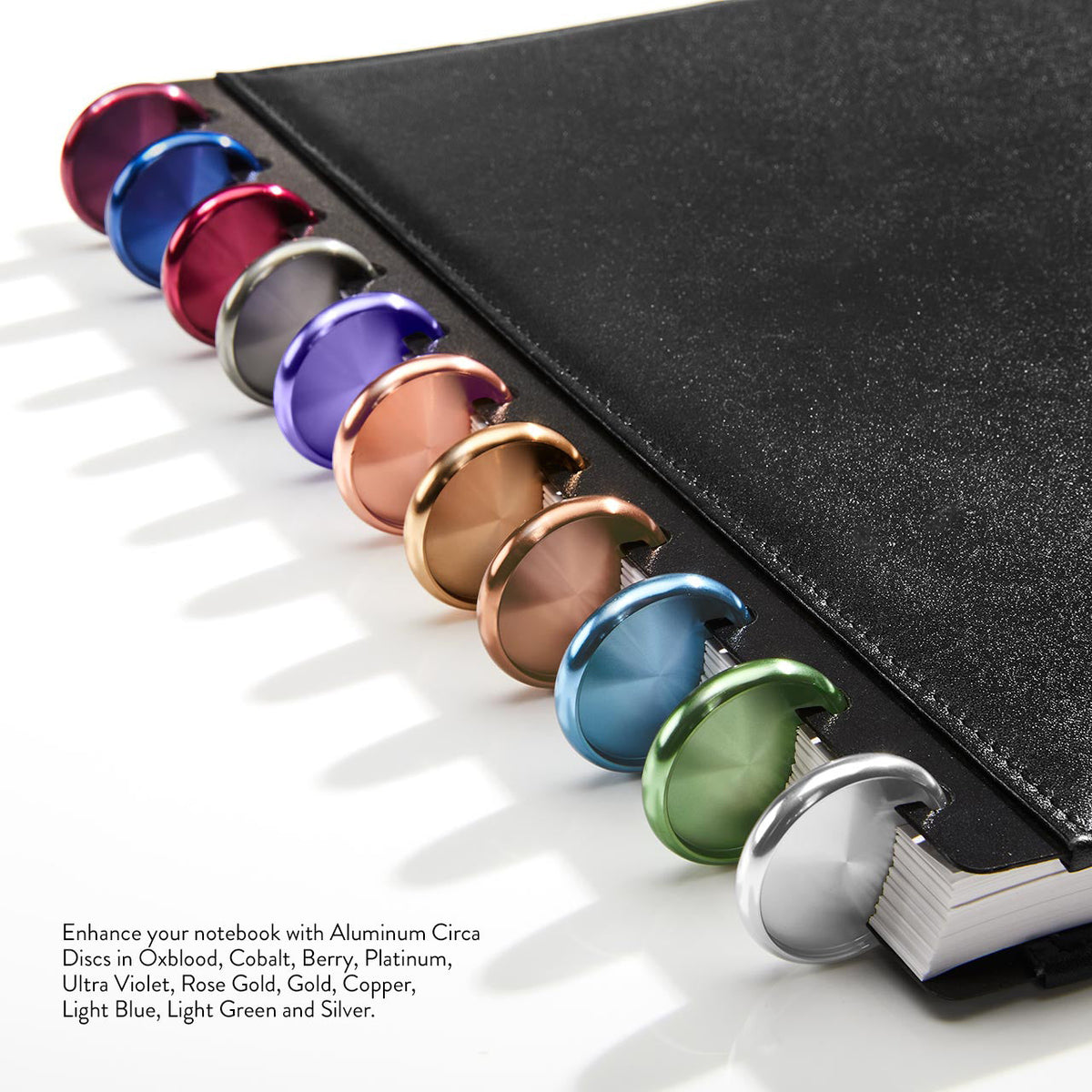 Aluminum Circa Notebook Discs (set of 11)