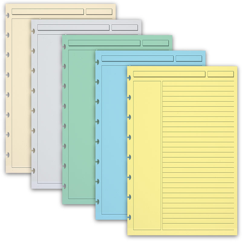 Circa Multicolored 1/4" Ruled Discbound Refill (300 sheets)