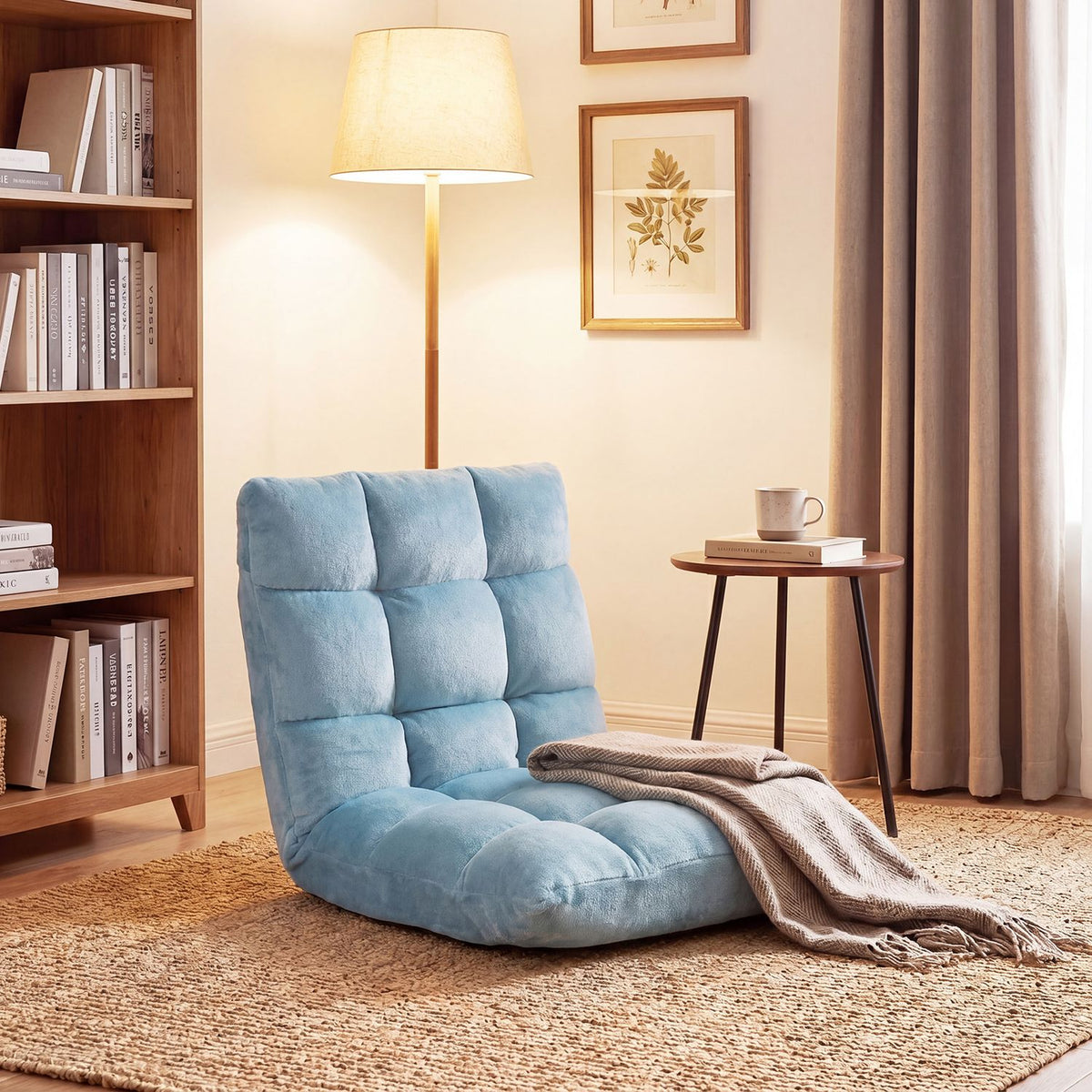 14-Position Adjustable Cushioned Floor Chair