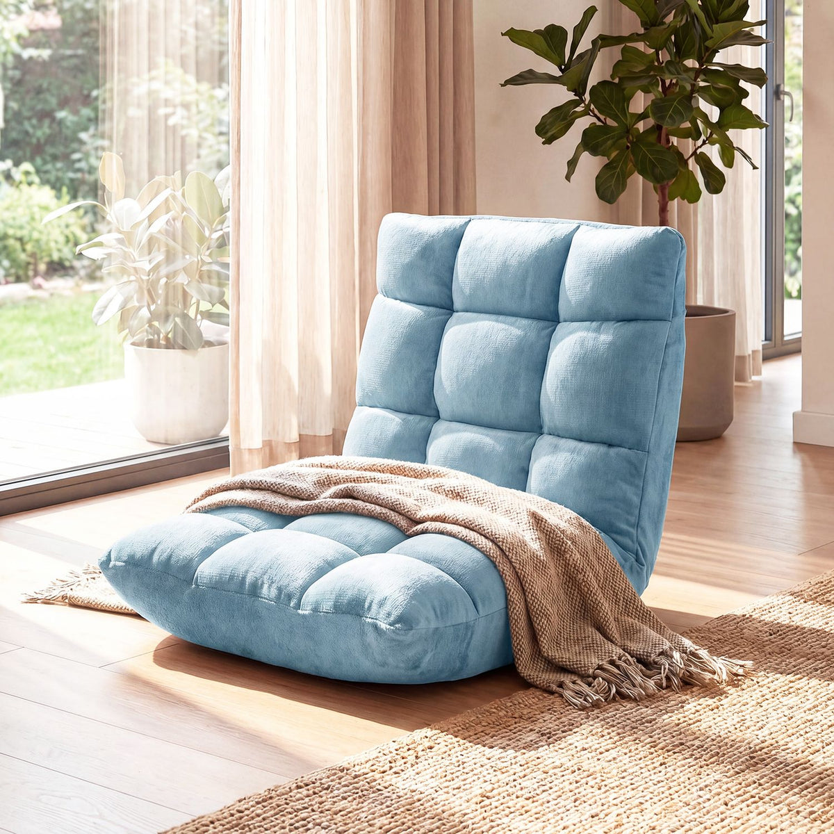 14-Position Adjustable Cushioned Floor Chair