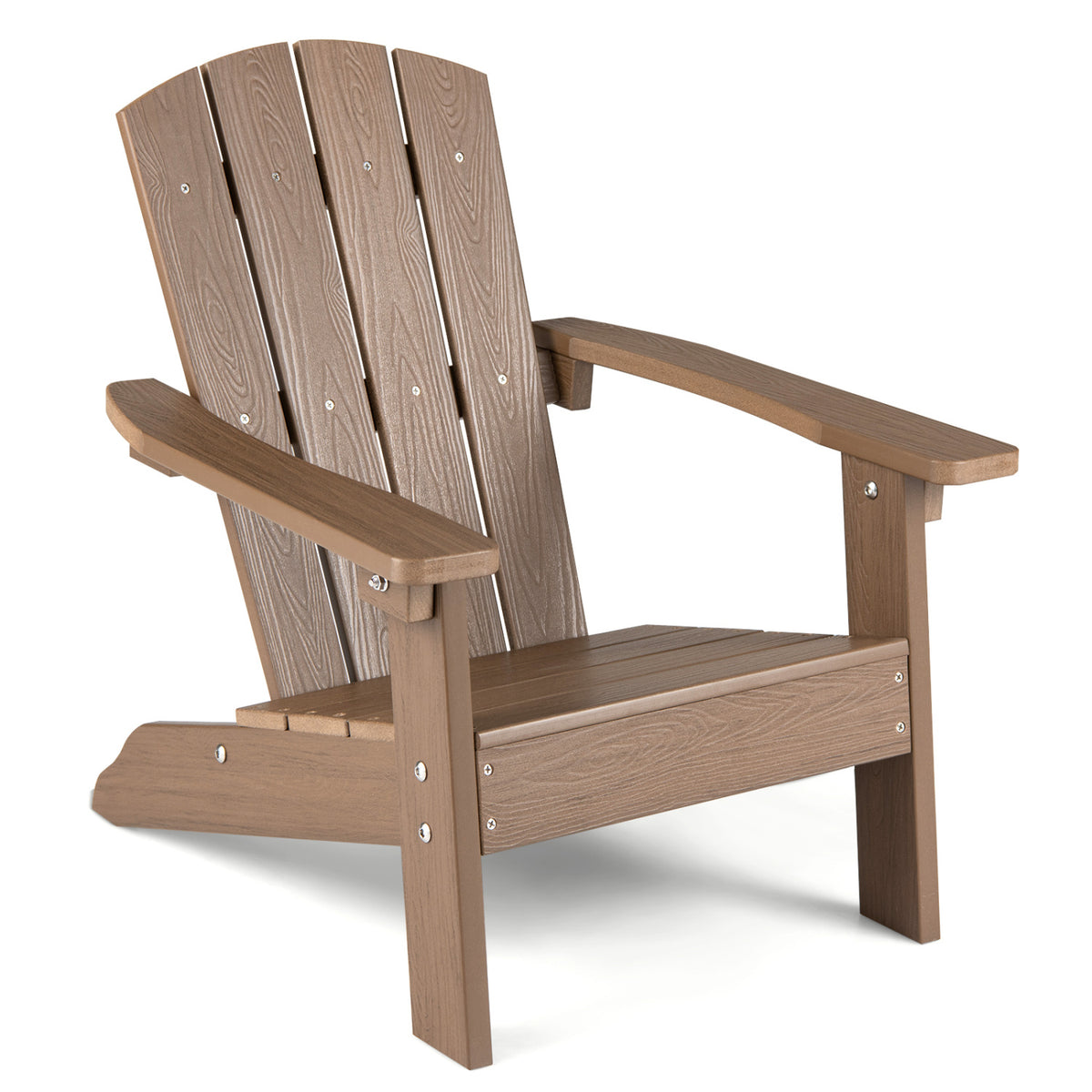 All-Weather HIPS/HDPE Kid's Adirondack Chair with with High Backrest and Armrests
