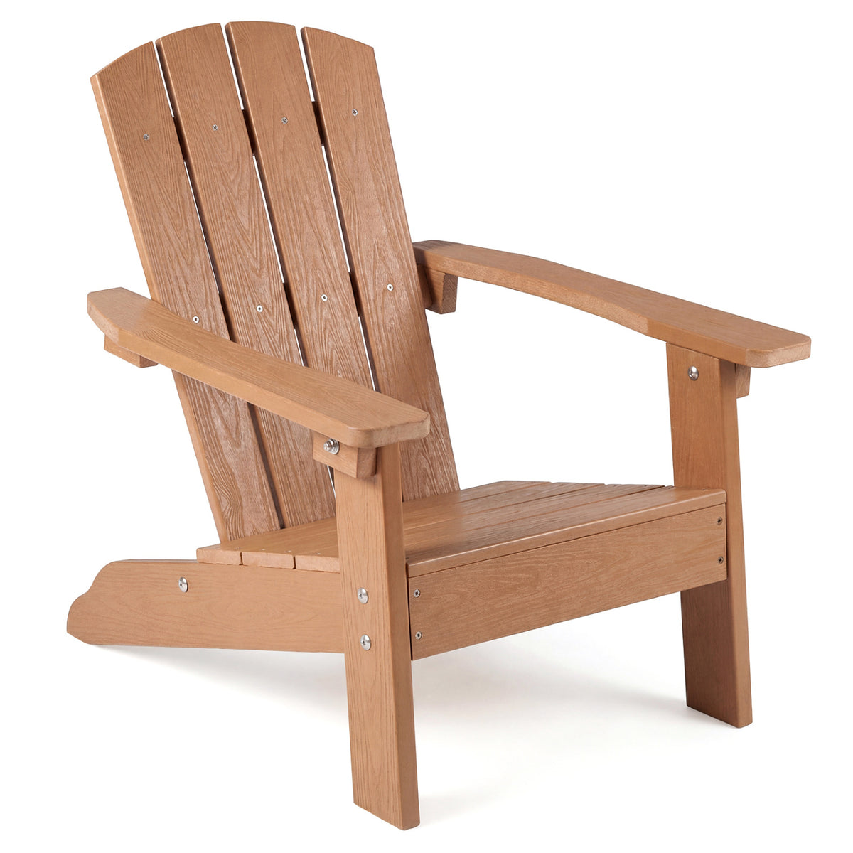 All-Weather HIPS/HDPE Kid's Adirondack Chair with with High Backrest and Armrests