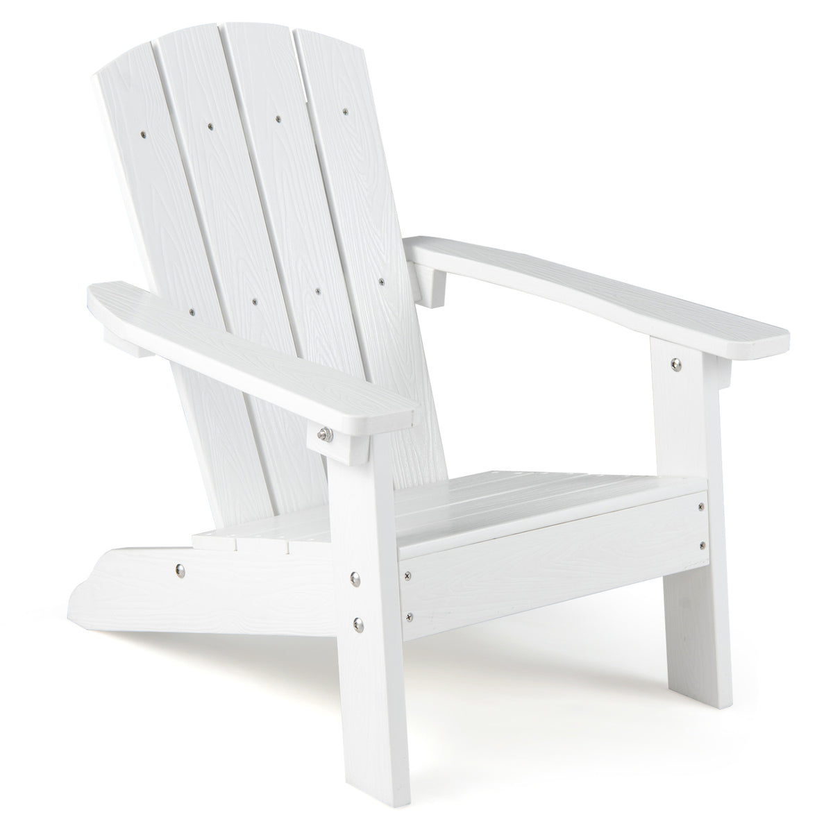 All-Weather HIPS/HDPE Kid's Adirondack Chair with with High Backrest and Armrests