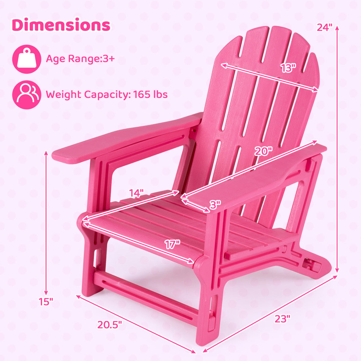 All-Weather Outdoor Kids Patio Seating with Ergonomic Design
