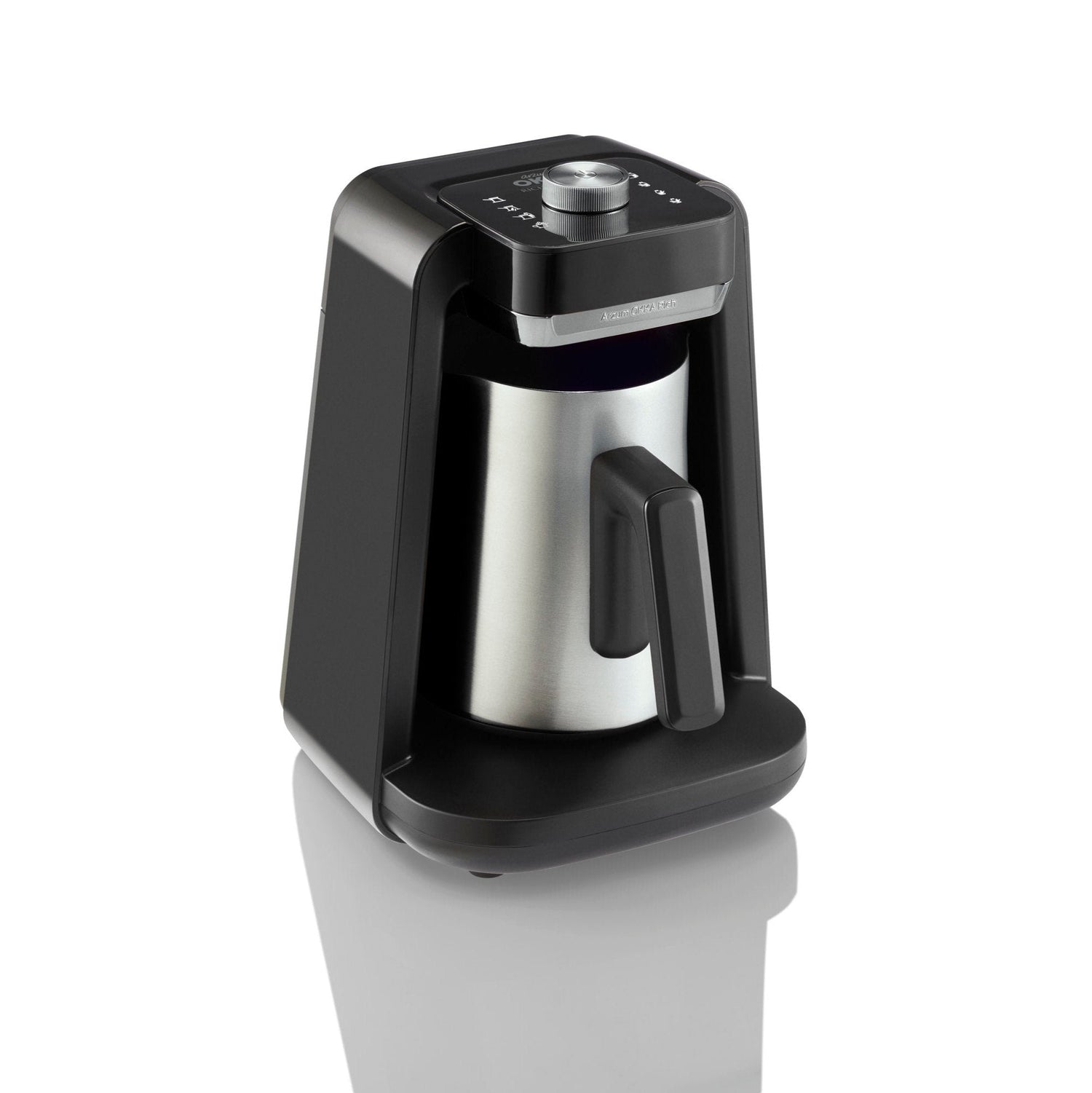 Arzum Okka Rich Spin Pro Turkish Coffee and Hot Beverage Maker, Velvetiser, Milk Frother, 120V, 5 Cups, Stainless Steel Cooking Pot