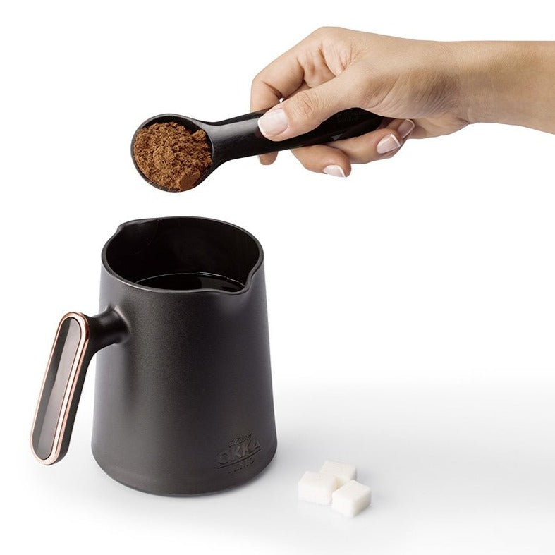 Arzum Okka Minio Automatic Turkish Coffee Maker, Black/Silver