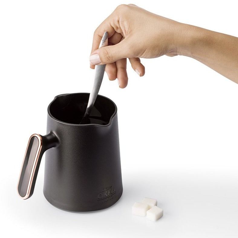 Arzum Okka Minio Automatic Turkish Coffee Maker, Black/Silver