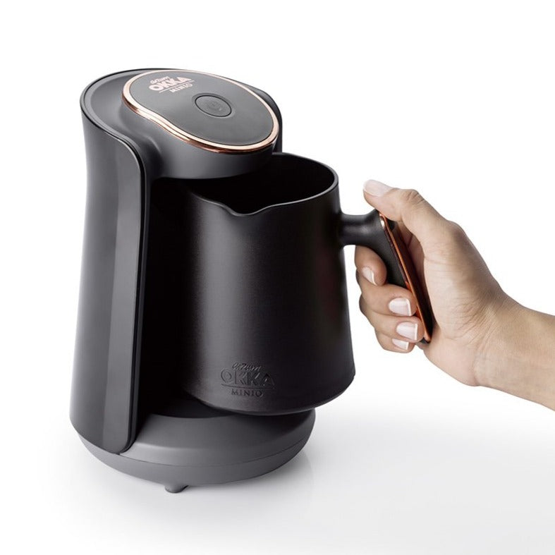Arzum Okka Minio Automatic Turkish Coffee Maker, Black/Silver