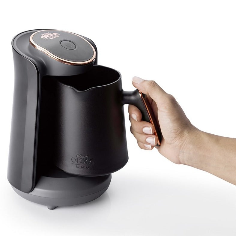 Arzum Okka Minio Automatic Turkish Coffee Maker, Black/Gold