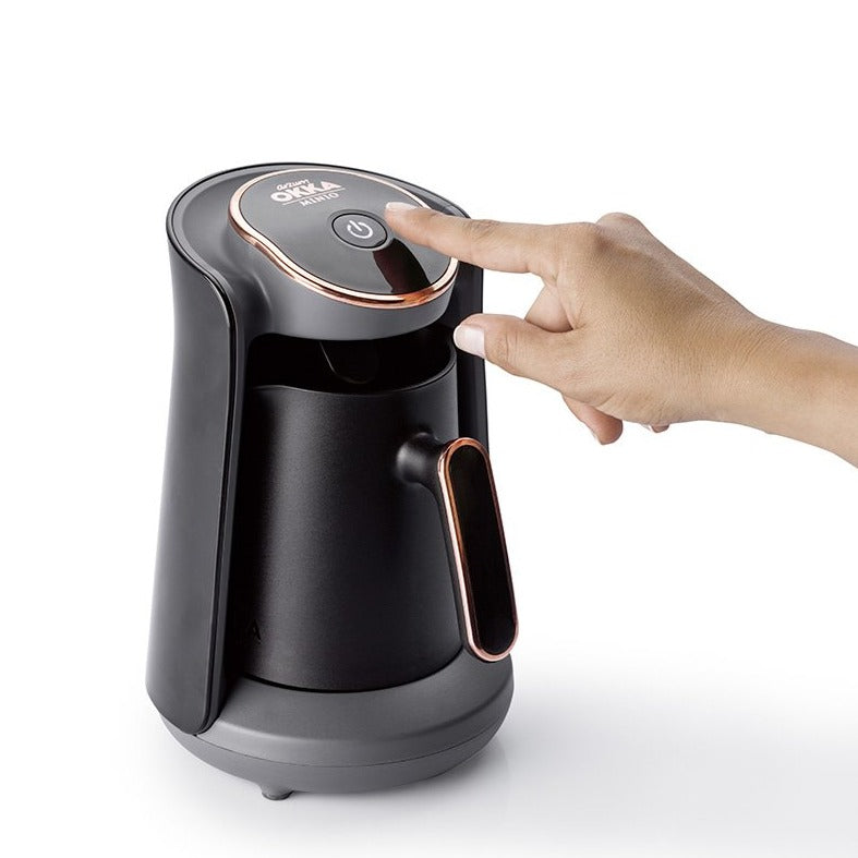 Arzum Okka Minio Automatic Turkish Coffee Maker, Black/Silver