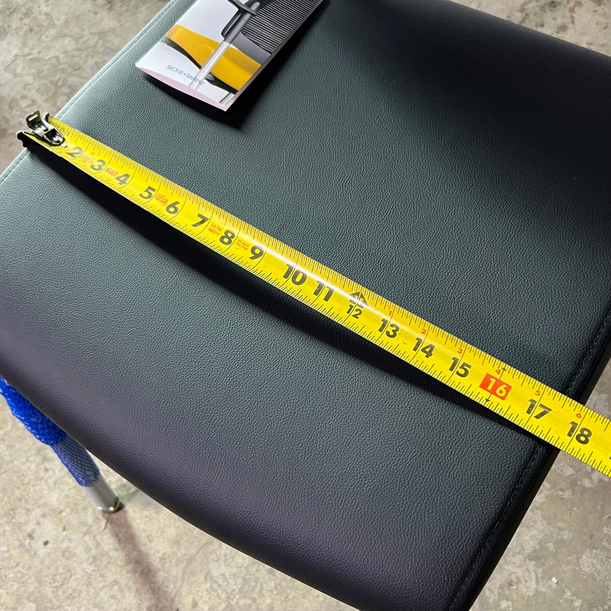 SITONIT SEATING Focus Side Chair Sz 19" L x 18" W x 35" H, Black 36-0129