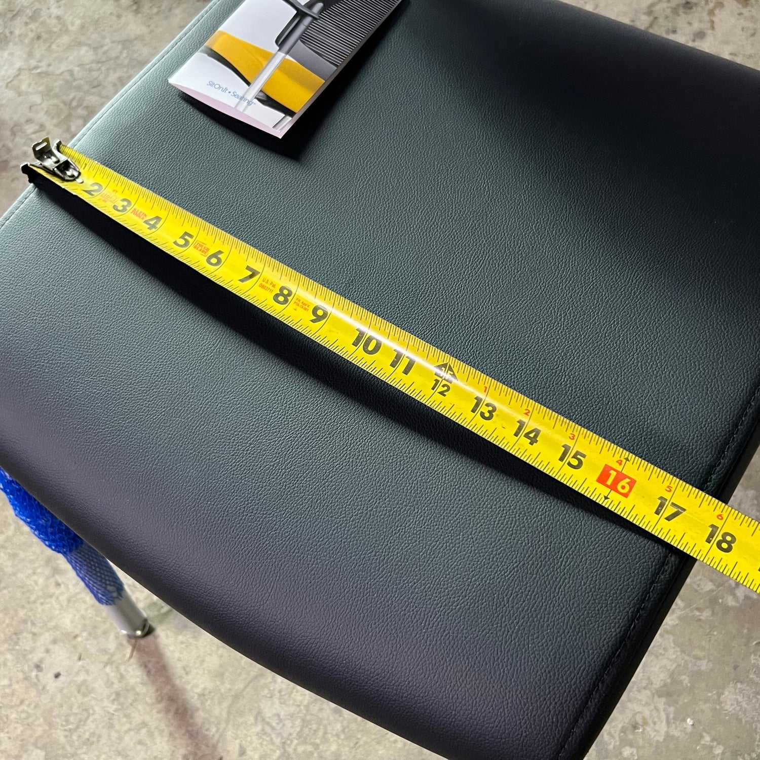 SITONIT SEATING Focus Side Chair Sz 19" L x 18" W x 35" H, Black 36-0129