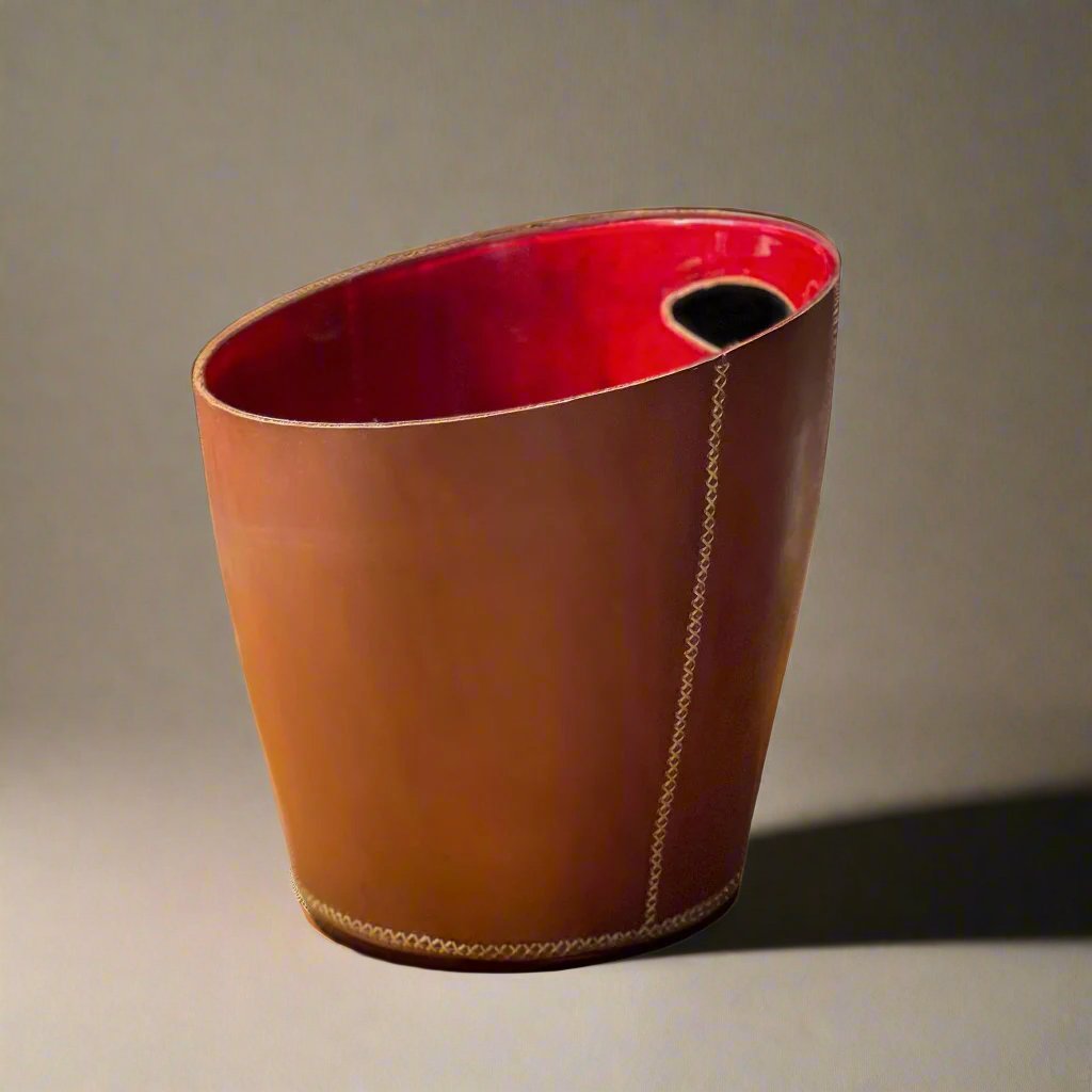 Basurero | Leather Wastebasket