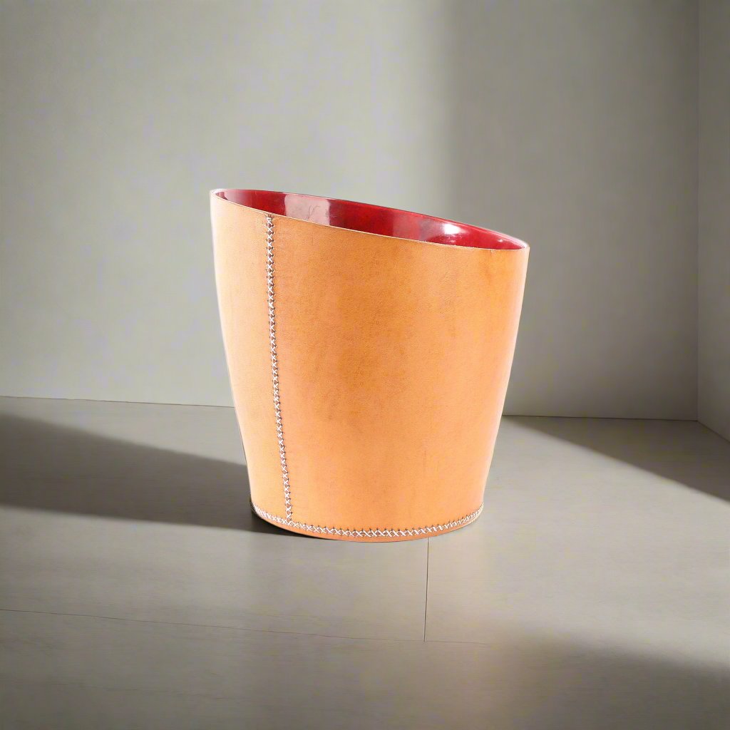 Basurero | Leather Wastebasket