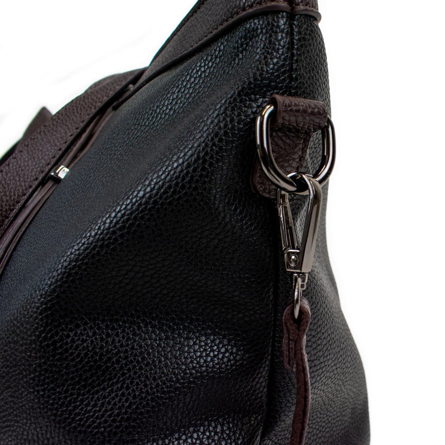Anna Vegan XL Leather Weekender Duffel Bag