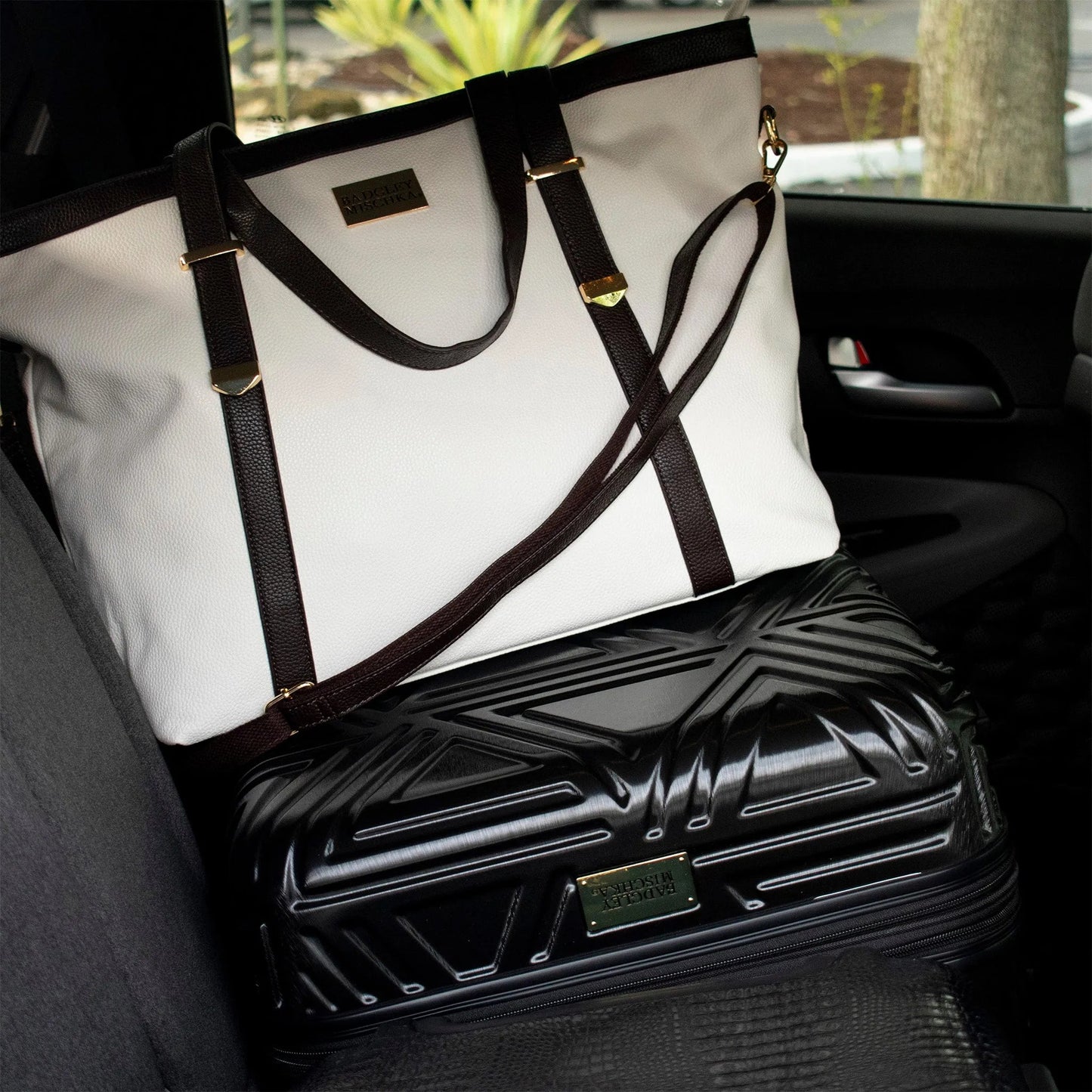 Anna Vegan XL Leather Weekender Duffel Bag