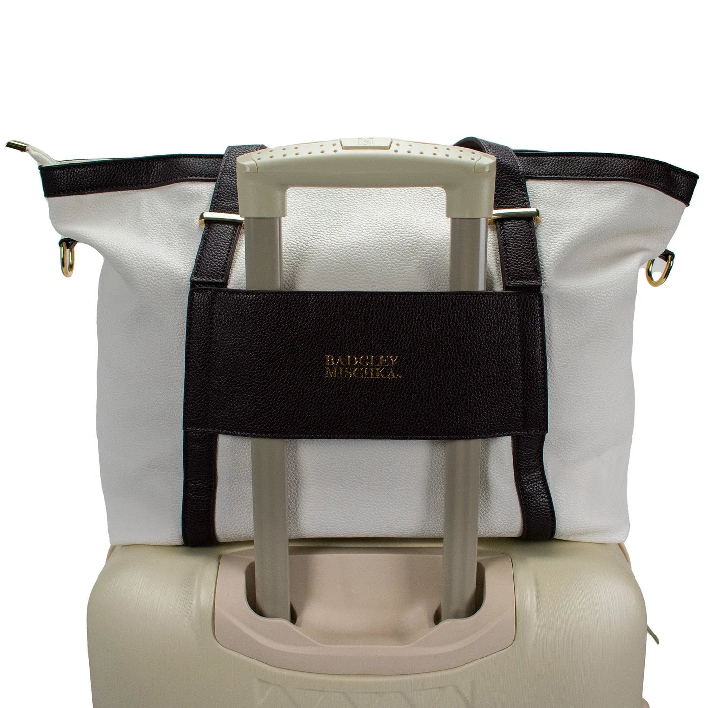Anna Vegan XL Leather Weekender Duffel Bag